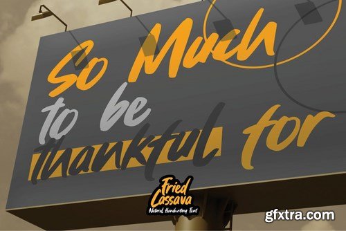 Fried Cassava - Natural Handwritten Font