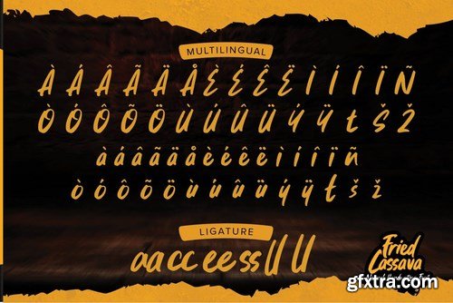 Fried Cassava - Natural Handwritten Font