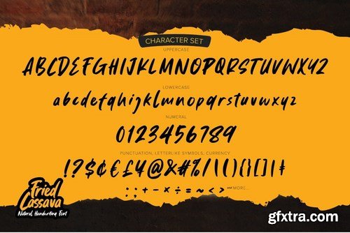Fried Cassava - Natural Handwritten Font