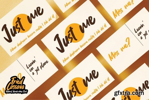 Fried Cassava - Natural Handwritten Font