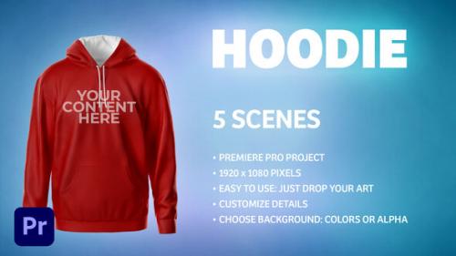 Videohive - Hoodie - 5 Scenes Mockup Template - Animated Mockup PREMIERE - 34082291 - 34082291