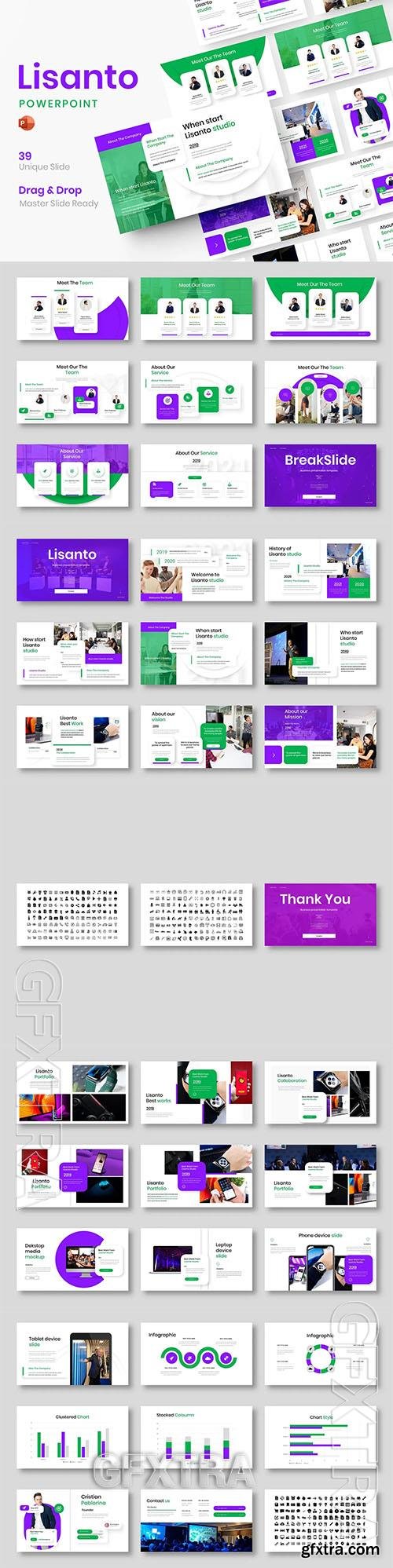 Lisanto - Business Powerpoint, Keynote and Google Slides Template