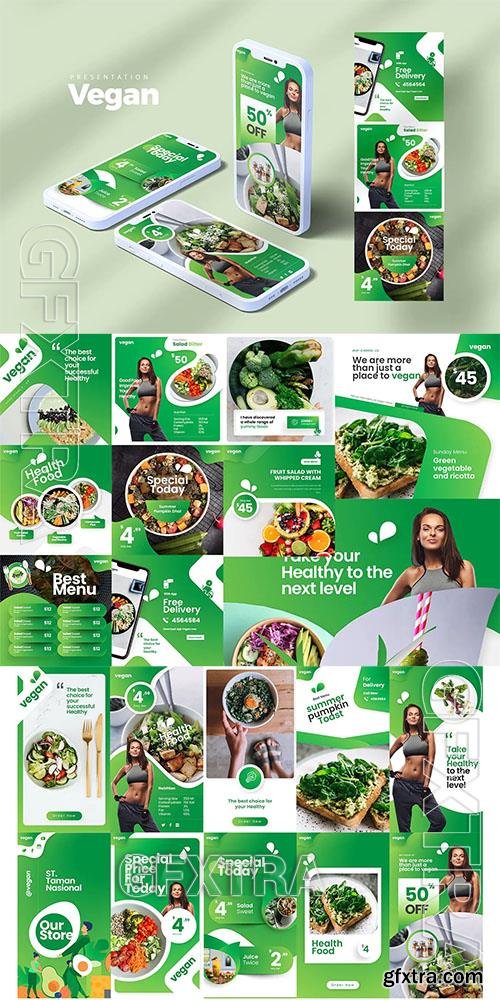 Vegan Instagram Template PPTX 8H9TVUF