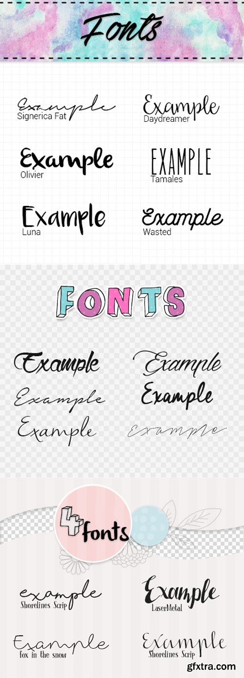 16 Signature Fonts Collection 16 Signature Fonts Collection