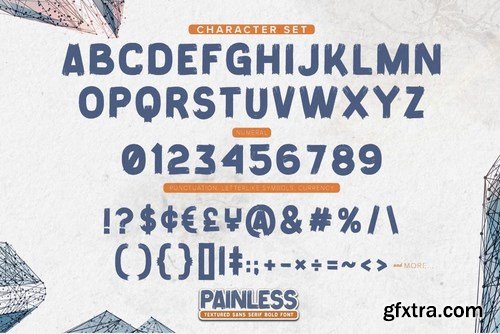 Painless - Textured Sans Serif Bold Font
