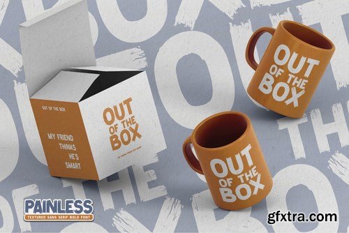 Painless - Textured Sans Serif Bold Font