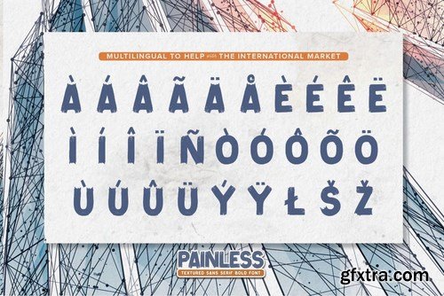 Painless - Textured Sans Serif Bold Font