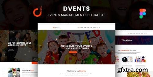 ThemeForest - Dvents v1.0 - Figma Template - 30439310