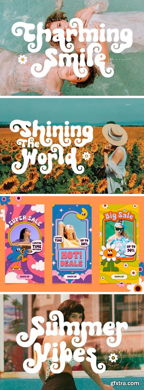 Charming Smile Display Font