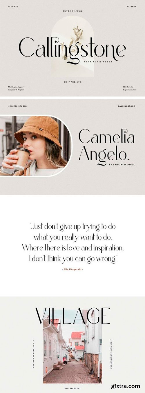 Callingstone Sans Serif Font