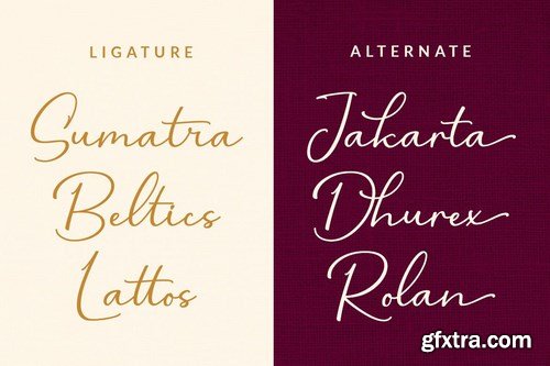 Altarimoon Natural Calligraphy Script Font