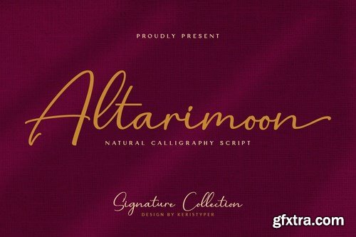 Altarimoon Natural Calligraphy Script Font