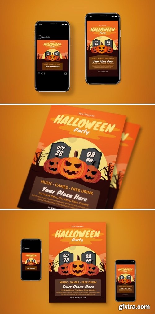 Halloween Flyer Set