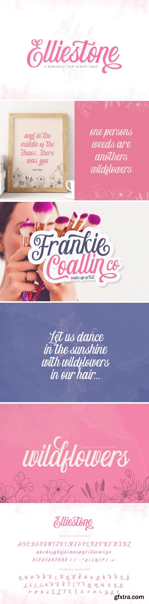 Elliestone Script Font