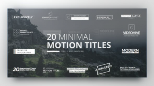 Videohive - Clean Minimal Titles | For Premiere Pro - 34107553 - 34107553