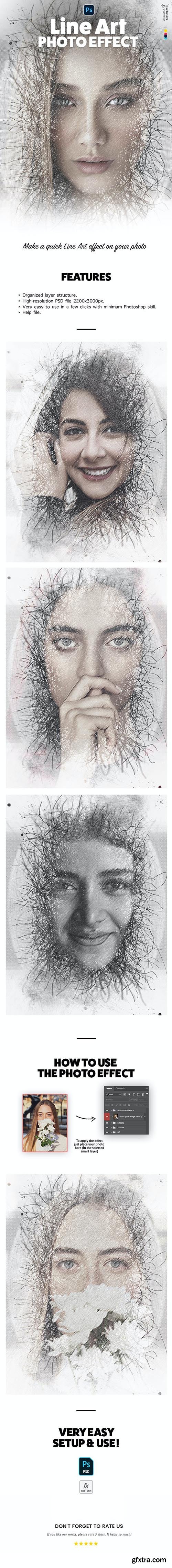GraphicRiver - Line Art Photo Effect 33286989 GraphicRiver - Line Art Photo Effect 33286989