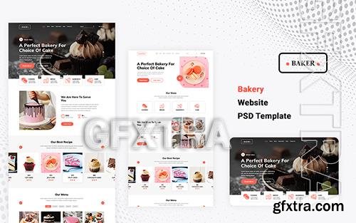 Bakery Website PSD Template 