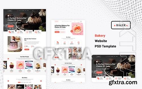 Bakery Website PSD Template