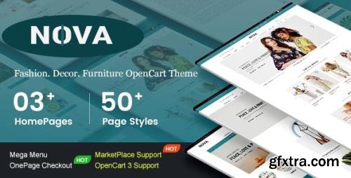 ThemeForest - Nova v1.0.1 - Responsive Fashion & Furniture OpenCart 3 Theme with 3 Mobile Layouts Included (Update: 7 January 21) - 23783518