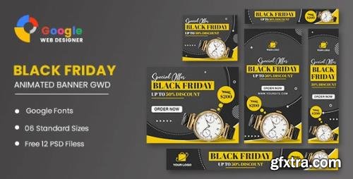 CodeCanyon - Watch Sale Black Friday HTML5 Banner Ads GWD v1.0 - 34150900