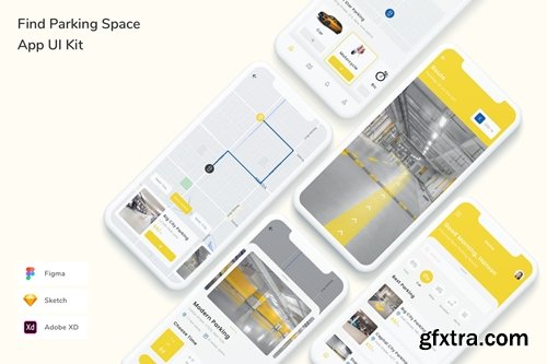 Find Parking Space App UI Kit