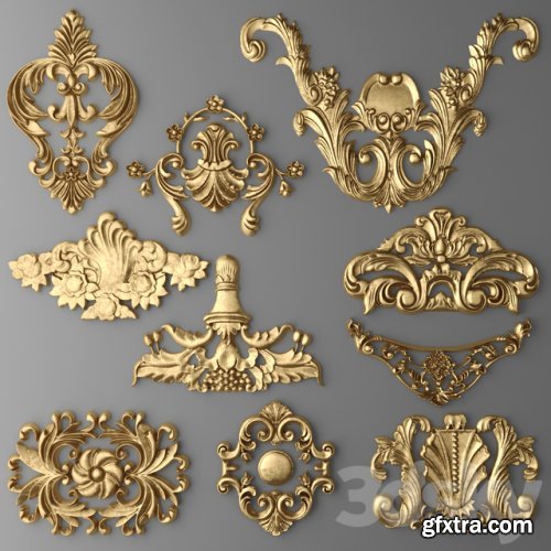 Set stucco decoration