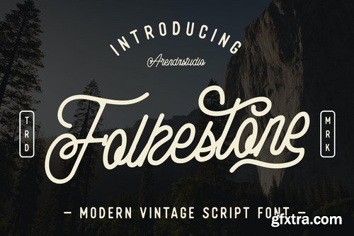 Folkestone - Modern Vintage Script Font