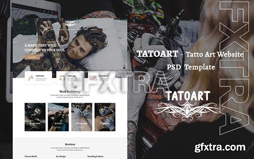 TATOART - Tatto Art Website PSD Template o176807