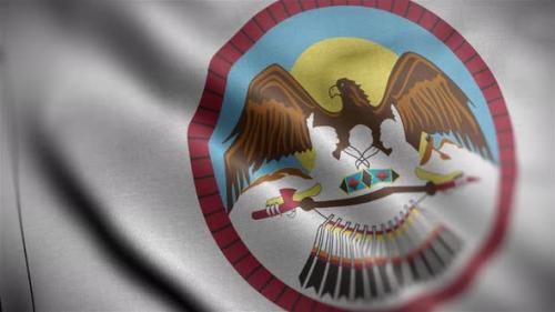 Videohive - Flag Of The Uintah And Ouray Indian Reservation Angle - 34133205 - 34133205