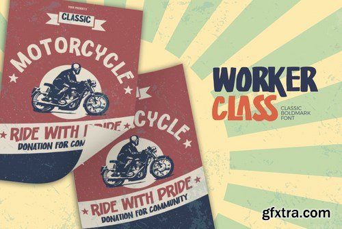 Worker Class - Classic Boldmark Font