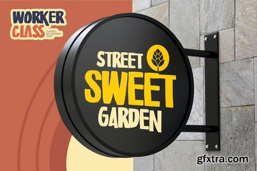 Worker Class - Classic Boldmark Font