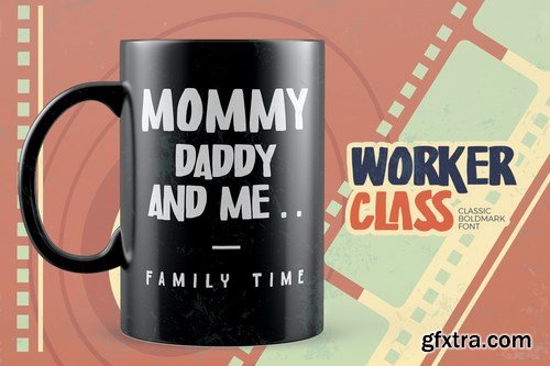 Worker Class - Classic Boldmark Font