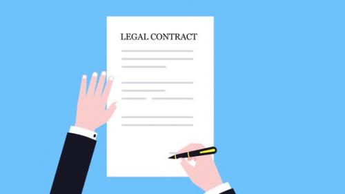 Videohive - Businessman Signing A Legal Contract for approval - 34131971 - 34131971