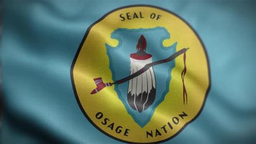 Videohive - Flag Of The Osage Nation Front - 34133201 - 34133201
