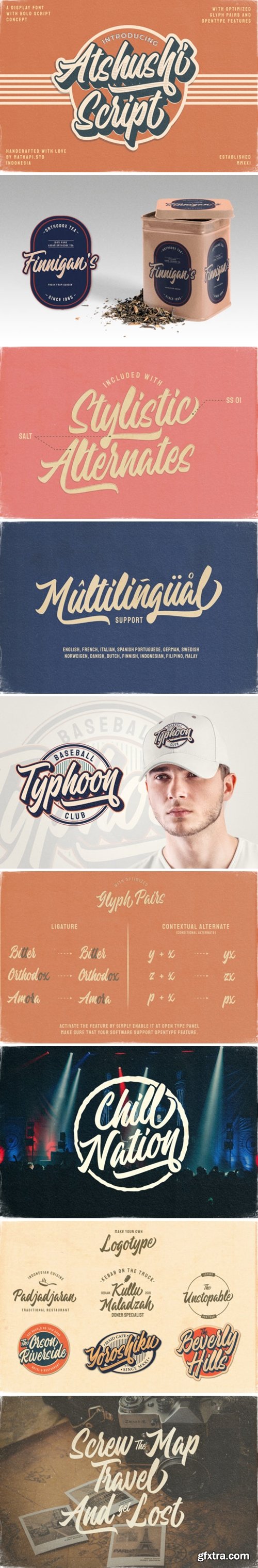 Atshushi Script Font