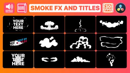 Videohive - Hand Drawn Smoke FX and Titles | DaVinci Resolve - 34164686 - 34164686
