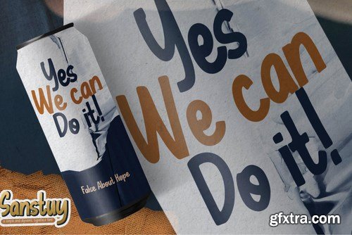 Sanstuy - Dynamic Typeface Font