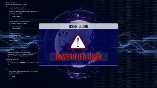 Videohive - Unverified User Text and Login Interface - 34187628 - 34187628