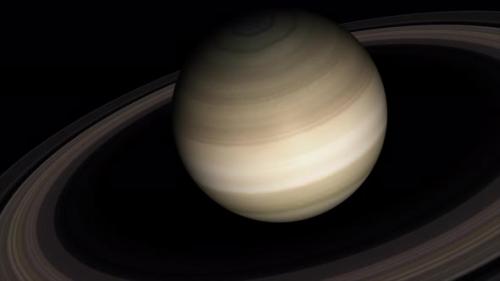 Videohive - Concept 5-UR1 View of the Realistic Planet Saturn - 34162297 - 34162297