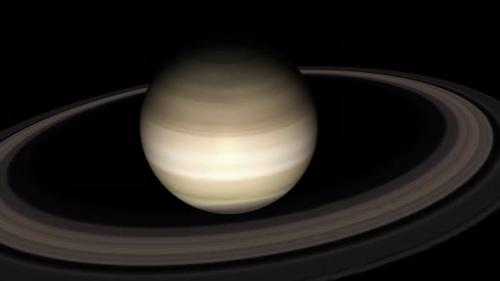 Videohive - Concept 7-UR1 View of the Realistic Planet Saturn - 34162300 - 34162300