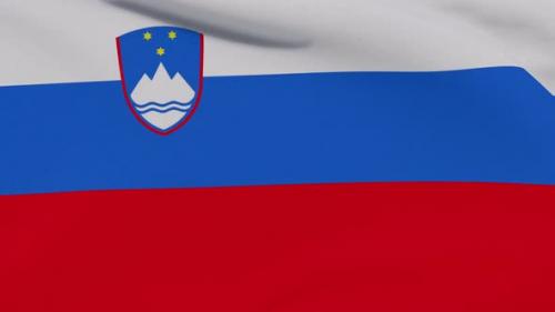 Videohive - Flag Slovenia Patriotism National Freedom Seamless Loop - 34163981 - 34163981