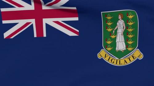 Videohive - Flag Virgin Islands UK Patriotism National Freedom Seamless Loop - 34164013 - 34164013