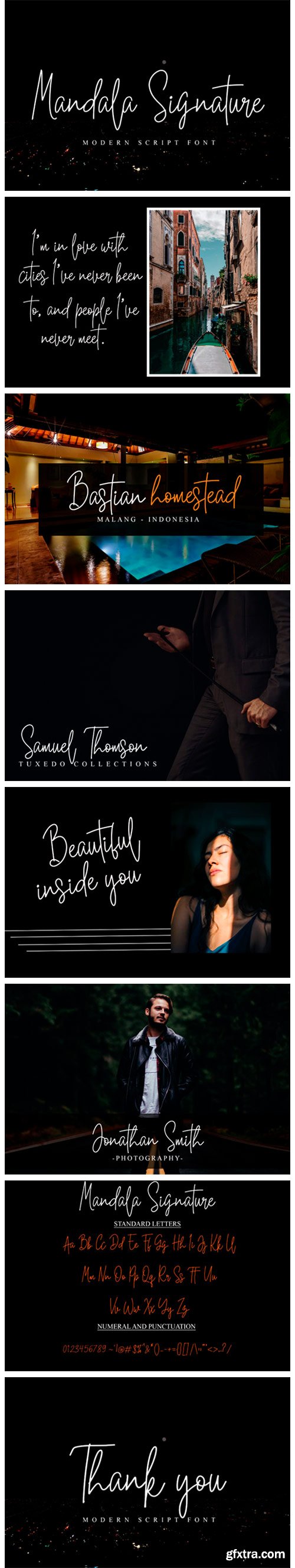 Mandala Signature Font