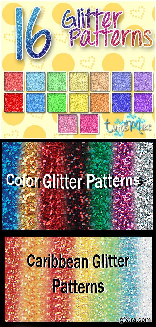 Glitter Patterns Collectoion for Photoshop