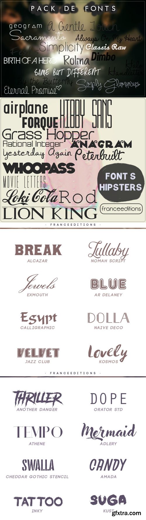 44 Fonts Pack 44 Fonts Pack