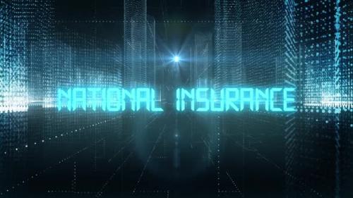 Videohive - Skyscrapers Digital City Tech Word National Insurance - 34242377 - 34242377