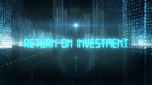 Videohive - Skyscrapers Digital City Tech Word Return On Investment - 34242380 - 34242380