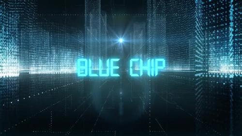 Videohive - Skyscrapers Digital City Tech Word Blue Chip - 34242385 - 34242385
