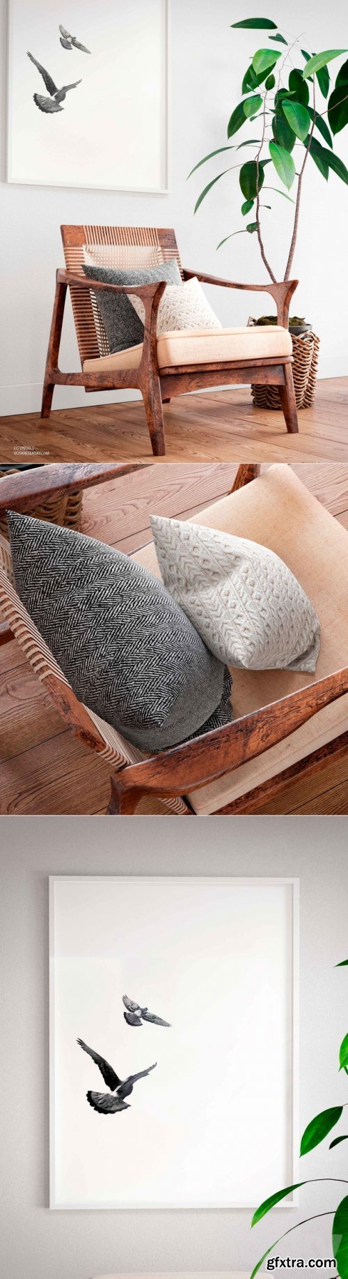 Canoe Lounge Chair. Scandinavian set