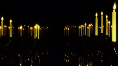 Videohive - Flying In Candlestick Night 01 4K - 34255769 - 34255769
